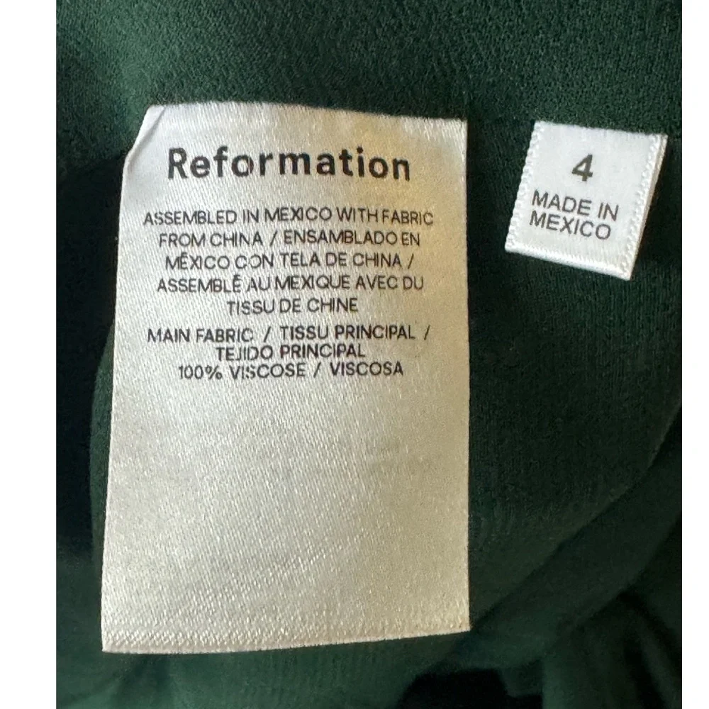 Reformation Niara Mini Dress in the Coriander Floral  Size: 4 - Picture 10 of 12